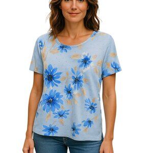 C.D. Petites flower 🌸 embellished Top